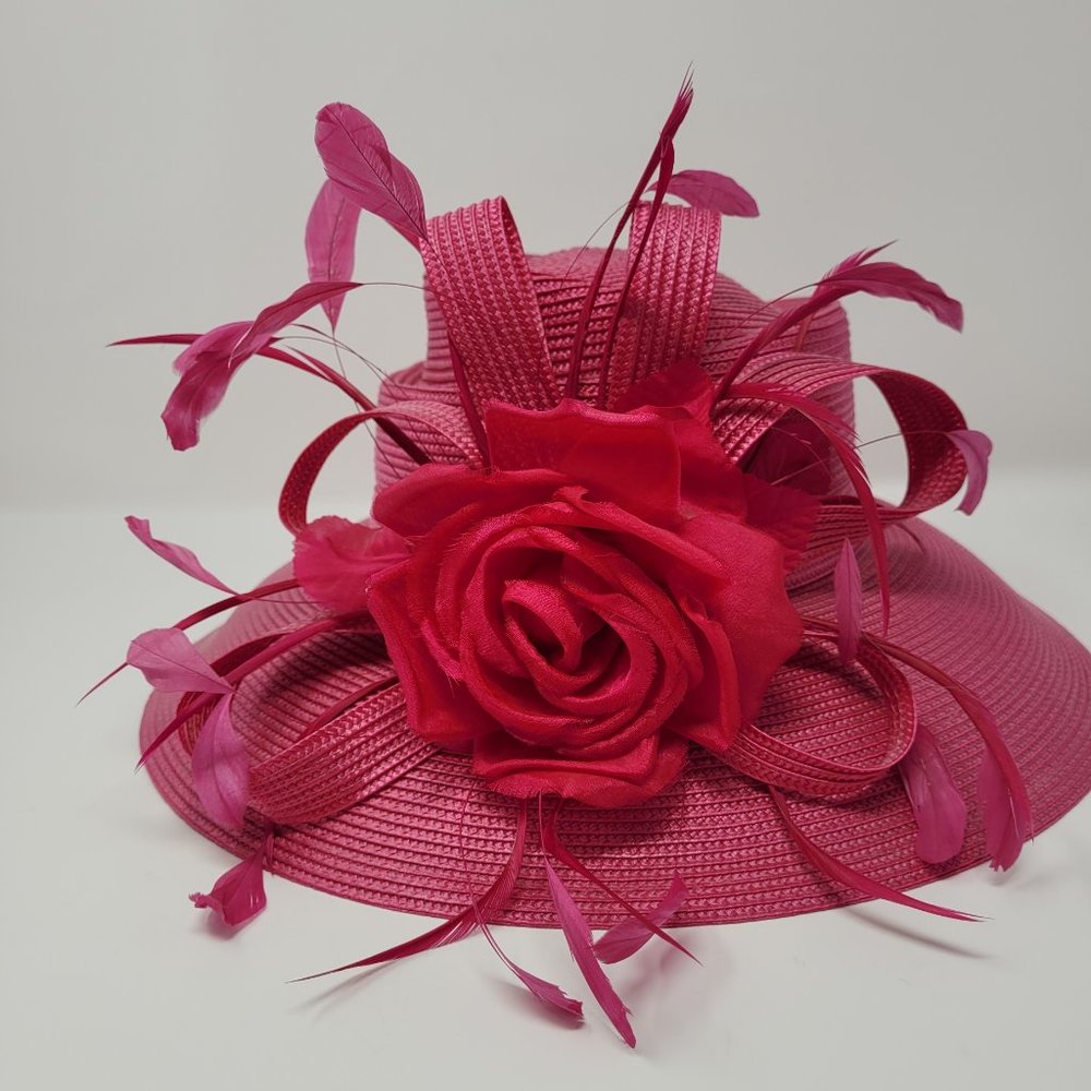 Kate Landry Pink Derby Hat